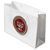 [300] Wappen-Teutonenkleid Große Geschenktüte (Rückseite Schrägansicht)