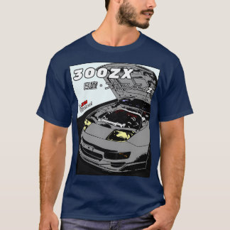 300ZX Schwarzer Rahmen T-Shirt