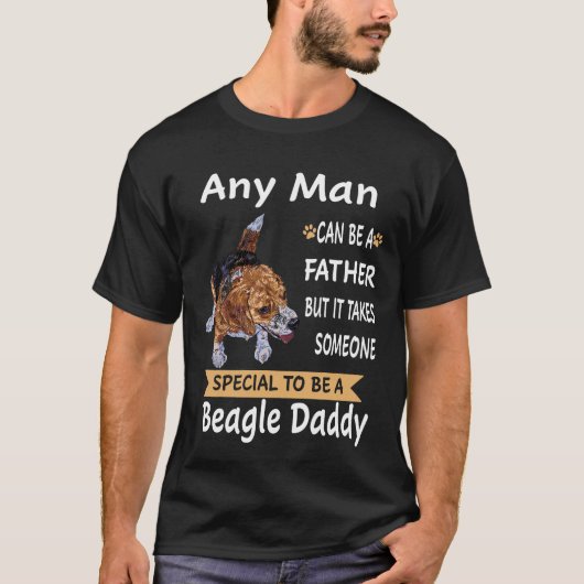 301 Jeder Mann - Beagle Daddy T-Shirt (Vorderseite)