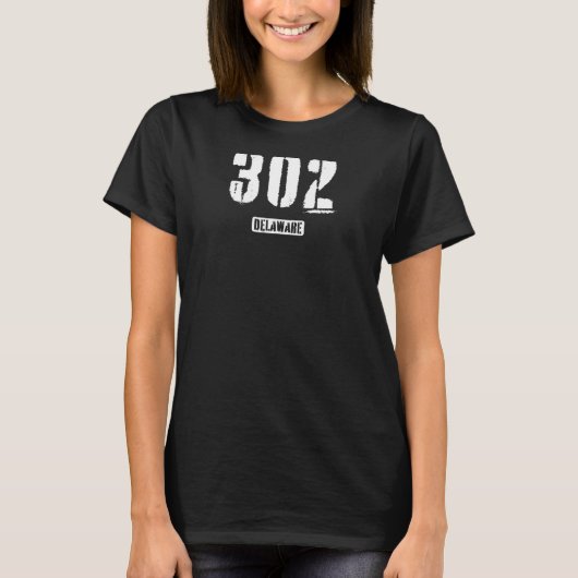 302 Delaware Rough Stencil Design_4 T-Shirt (Vorderseite)
