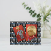 302 Gregor Blue-Suite Postkarte (Stehend Vorderseite)
