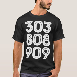 303 808 909 Synth Drum Machine DJ Design T-Shirt