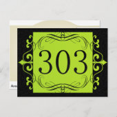 303 Bereichscode Postkarte (Vorne/Hinten)