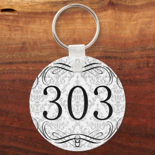 303 Bereichscode Schlüsselanhänger (Vorderseite)