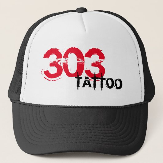 303TATTOO TRUCKER HAT FÜR ALLE TRUCKERKAPPE (Vorderseite)