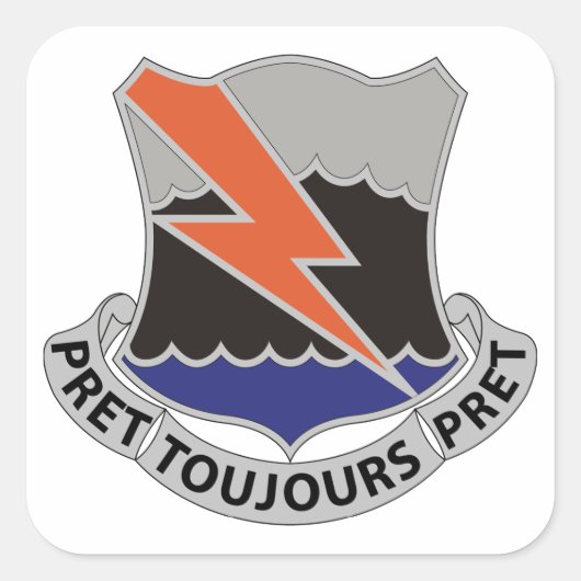 304. Signalbataillon Quadratischer Aufkleber (Vorderseite)