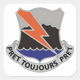 304th Signal-Bataillon Quadratischer Aufkleber