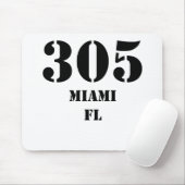 305 Miami FL Mousepad (Mit Mouse)