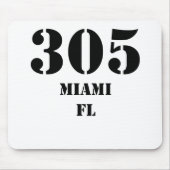 305 Miami FL Mousepad (Vorne)