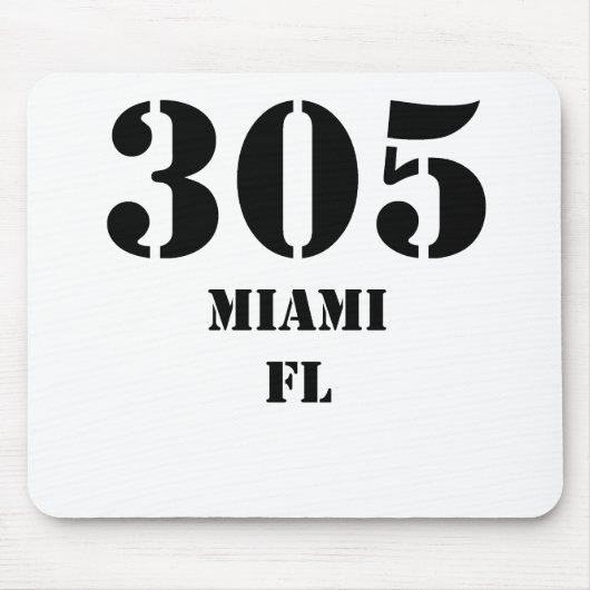305 Miami FL Mousepad (Vorne)