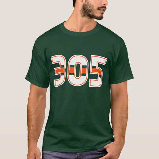 305 Ortsnetzkennzahl-T - Shirt (Vorderseite)