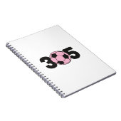 305 Rosa Inter-Soccer Notizblock (Rechte Seite)