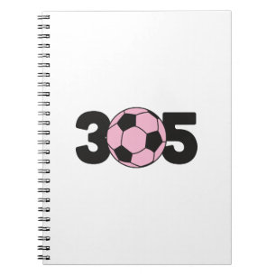 305 Rosa Inter-Soccer Notizblock
