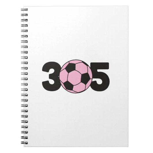 305 Rosa Inter-Soccer Notizblock (Vorderseite)
