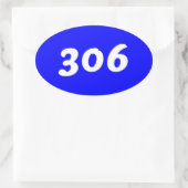 306 Autoaufkleber #1 Ovaler Aufkleber (Tasche)