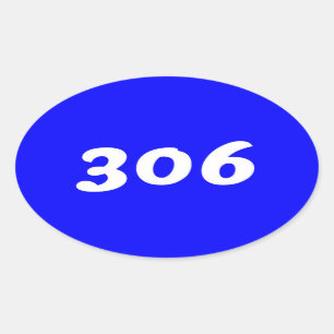306 Autoaufkleber #1 Ovaler Aufkleber
