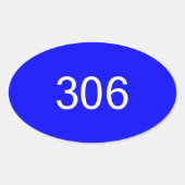 306 Autoaufkleber #2 Ovaler Aufkleber (Vorderseite)