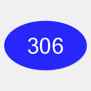 306 Autoaufkleber #2 Ovaler Aufkleber
