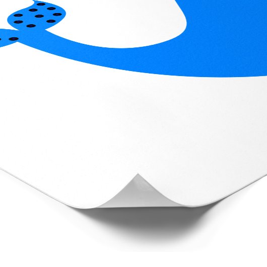 307607 NIEDLICHER CARTOON BLAUE WALE GRAPHICS POSTER (Ecke)