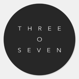 307 Bereichscode Wyoming Runder Aufkleber