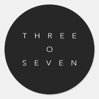 307 Bereichscode Wyoming Runder Aufkleber