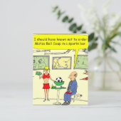 307 Matzo-Ball-Bar Cartoon Postkarte (Stehend Vorderseite)