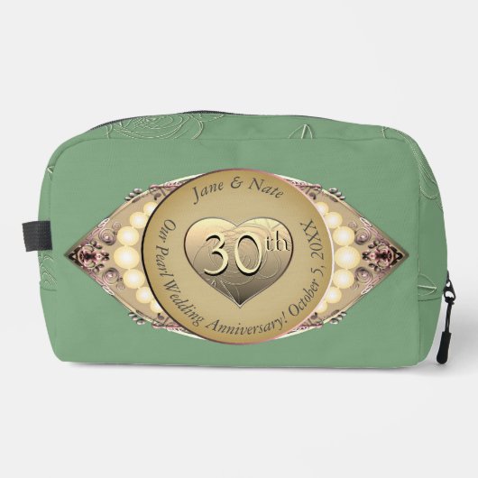 30./12. Pearl Anniversary Accessory Pouch Waschbeutel (Vorderseite)