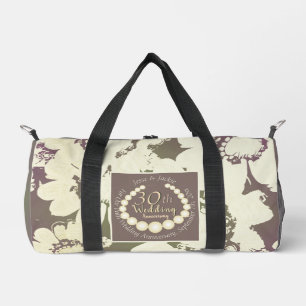 30./12. Pearl Floral Print Cut Sew Bag Duffle Bag