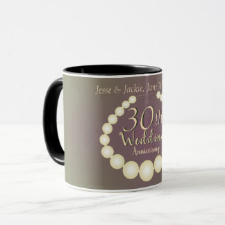 30./12. Pearl-Jahrestag Tasse