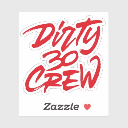30 30 Crew Aufkleber (Blatt)