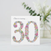 30. 30 EINLADUNG (Stehend Vorderseite)