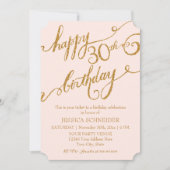 30., 30. Geburtstagsparty Einladung (Vorderseite)