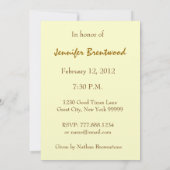 30. - 39. Geburtstagsparty Einladung Gold Kerzen (Rückseite)