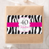30/40/50/60 Fabulous Zebra Water Bottle Labels (Insitu)