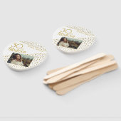 30 and Fabulous Gold Glitter Photo 30th Birthday Fächer (Non-assembled)