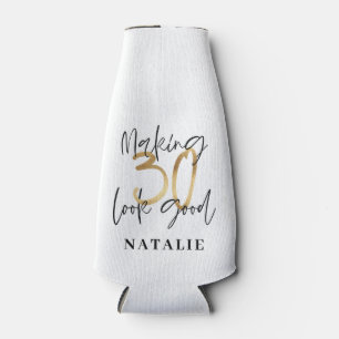 30 aussehen gut Gold Geburtstagsparty Flaschenkühler