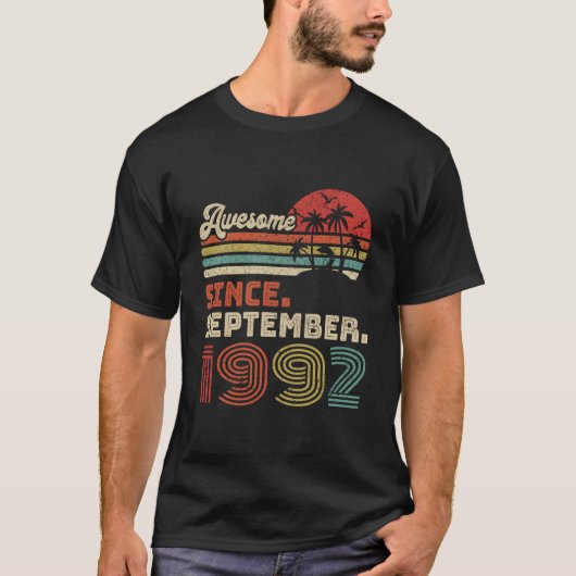 30 Awesome seit September 1992 T-Shirt (Vorderseite)