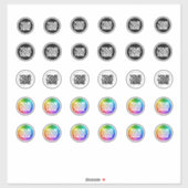 30 Benutzerdefinierte Logo-Großaufkleber Aufkleber (Blatt)