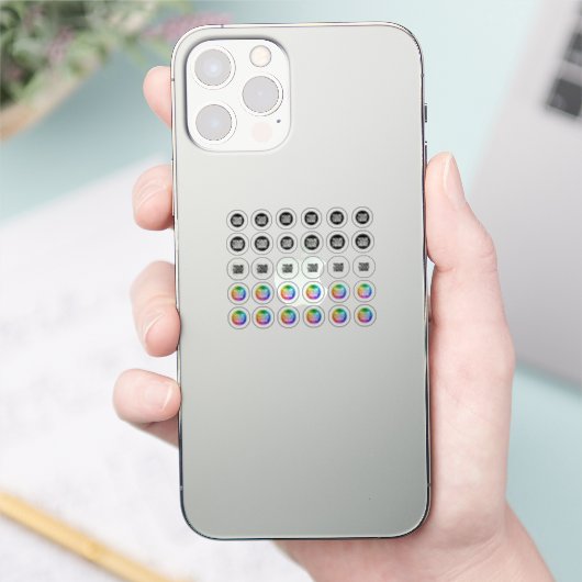 30 Benutzerdefiniertes Logo Tiny Clear Aufkleber (Telefon)