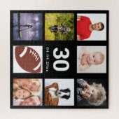 30. Birthday 30 Foto von Klebeguy Man Black Puzzle (Horizontal)