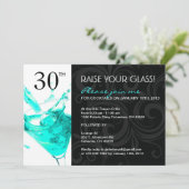 30. BIRTHDAY-PARTY EINLADUNGEN (Stehend Vorderseite)