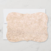 30. Champagne Fab Glam Geburtstagsparty Einladung (Rückseite)