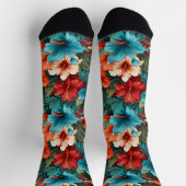 #30 Crew-Socken mit Blumenmuster Socken (Oben)