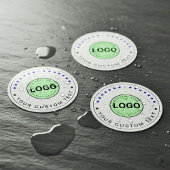 30 Custom Waterproof Stickers (Business Logo Name) Etiketten