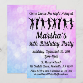 30. Dance Party Geburtstagsparty Einladung