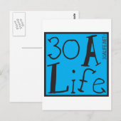 30 EIN LEBEN POSTKARTE (Vorne/Hinten)