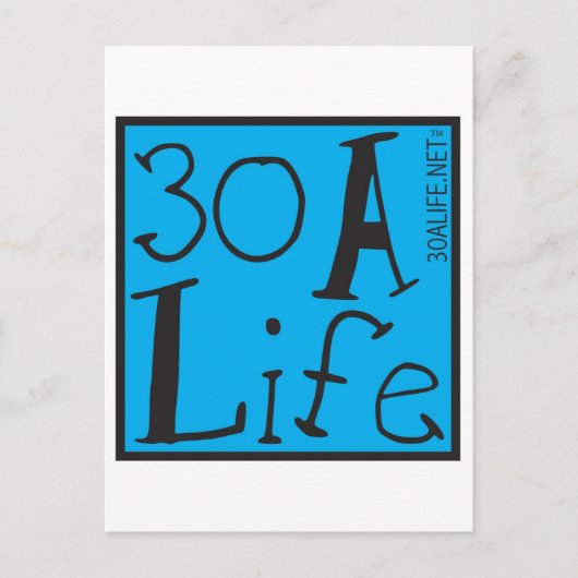 30 EIN LEBEN POSTKARTE (Vorderseite)