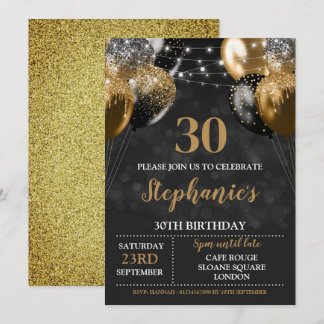 30. Einladung zu Black Gold
