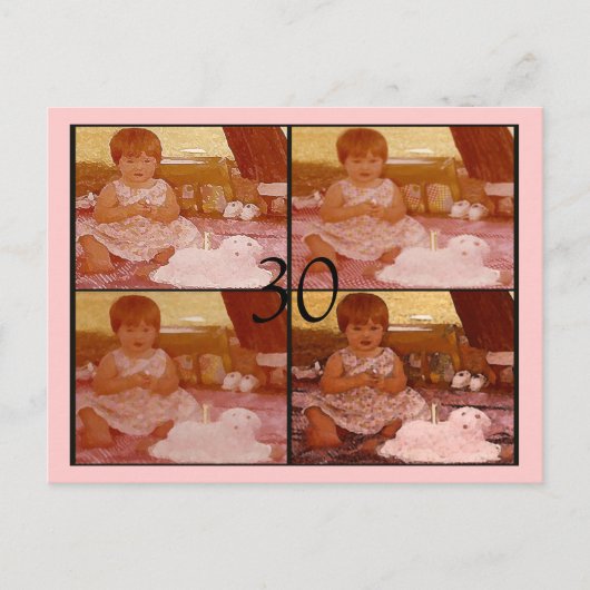 30 EINLADUNGSPOSTKARTE (Vorderseite)