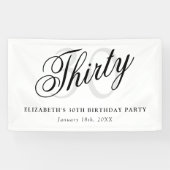 30 Elegant 30. Party Banner (Horizontal)